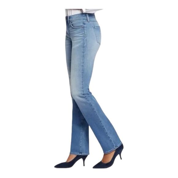 NYDJ Marilyn Straight Mid Rise Jeans in Maele Size 14P - Picture 13 of 13
